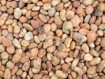 Full frame shot of pebbles for sale at market