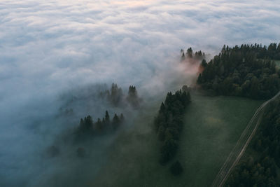 Scenic view of landscape against sky