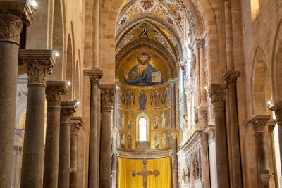 The cathedral of cefalù with its famous christ pantocrator