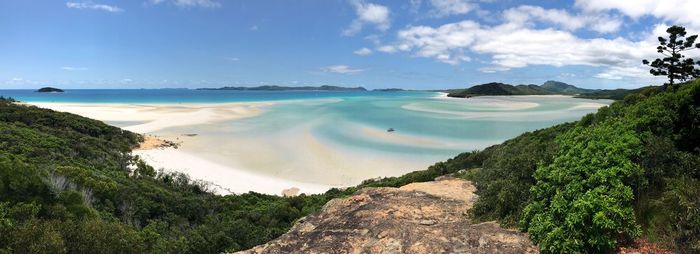 Panoramic view of beach