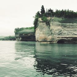 Rocks in sea