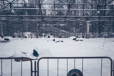 Snow covered field