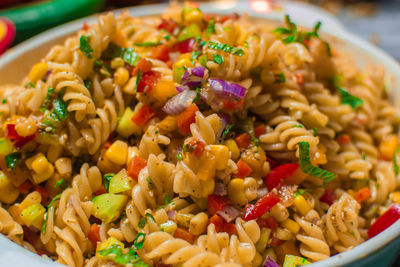 Close-up of food in plate
