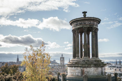 Dugald stewart monument on calton hill