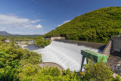 Scenic view of river against sky