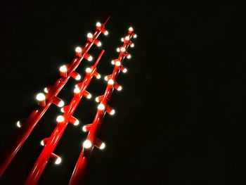 Low angle view of illuminated firework display