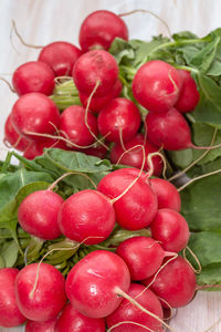 Close-up of strawberries on table