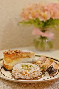 Close-up of food on table