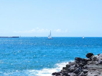 Scenic view of sea against sky