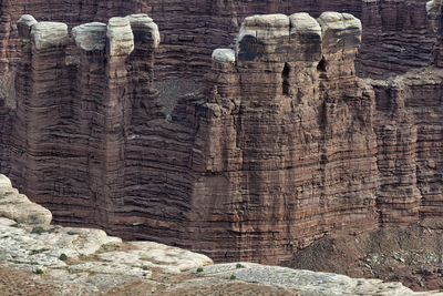 View of rock formations