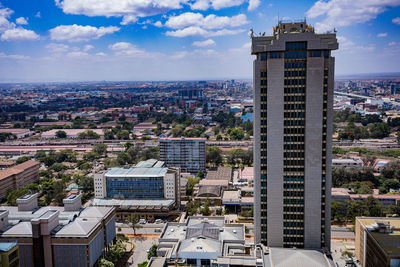 Nairobi city county skyline skyscrapers kenya's capital east africa panoramic scenic views from kicc