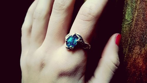 Close-up of human hand