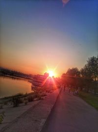 Sun shining through clouds