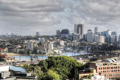 Cityscape against sky