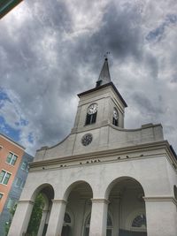 Low angle view of building against sky