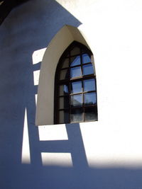 Shadow of window on building