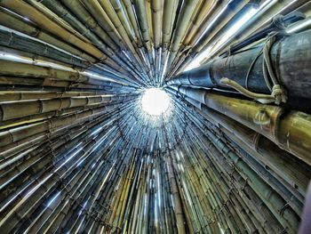 Low angle view of ceiling