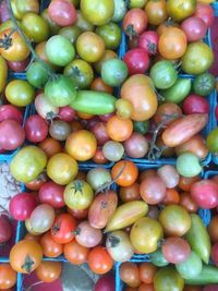 Full frame shot of fruits