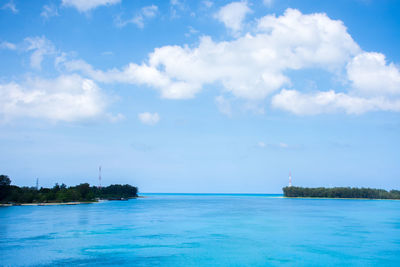 Scenic view of sea against sky