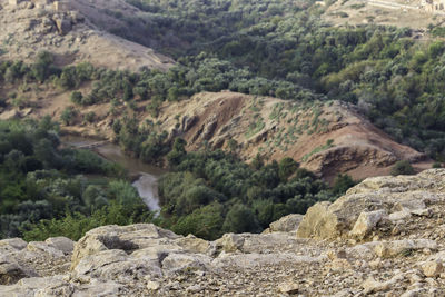 Scenic view of rocky mountains