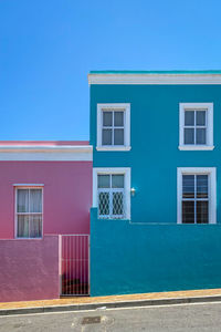 Building against blue sky