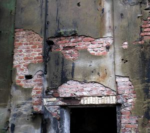 Old rusty metal door