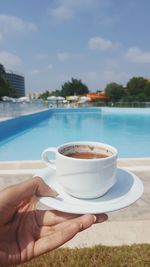 Turkish coffee at the pool