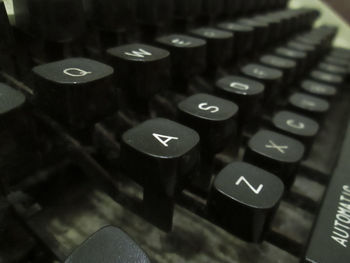 Close-up of computer keyboard