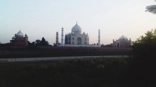 View of cathedral against clear sky