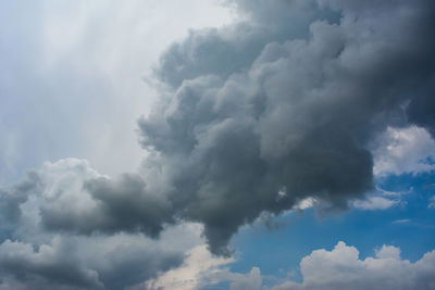 Low angle view of storm clouds in sky