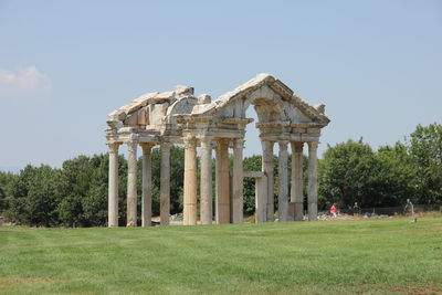 Low angle view of historical building