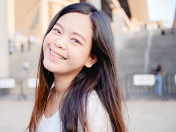 Portrait of young woman