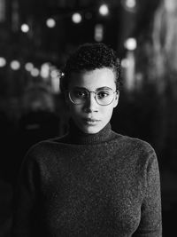 Portrait of young man standing outdoors