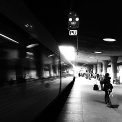 People at subway station