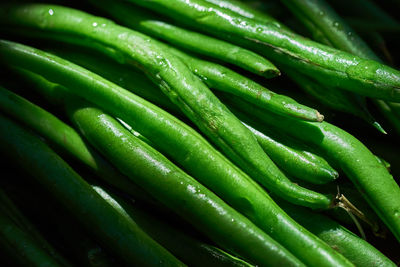 Full frame shot of green beans