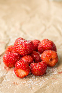 Close-up of strawberries