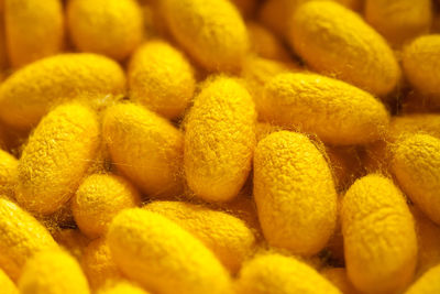 Full frame shot of yellow fruits in market