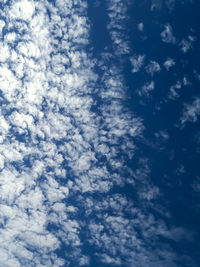 Low angle view of clouds in sky