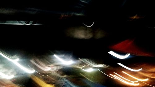 Digital composite image of illuminated lights