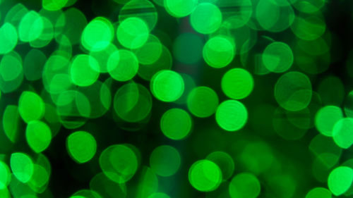 Defocused image of illuminated lights