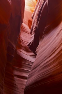 Low angle view of rock formation