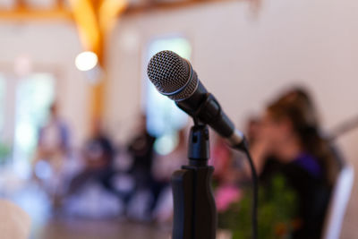 Low angle view of people on stage