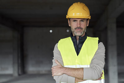 Portrait of engineer at construction site