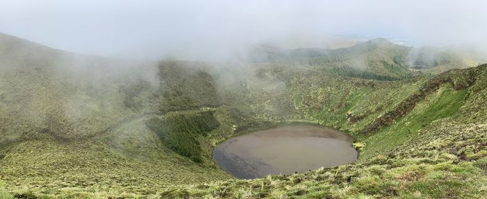 View of volcanic landscape