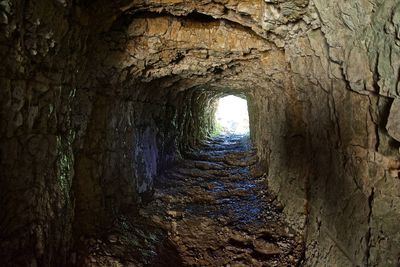 Stone wall in old building