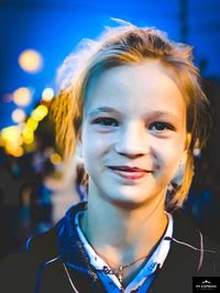 Portrait of a smiling young woman