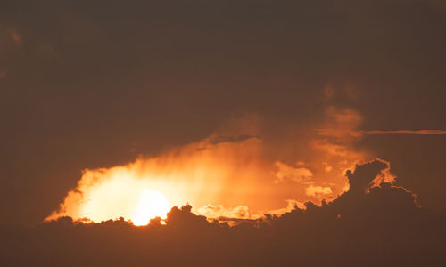 Low angle view of sky at night