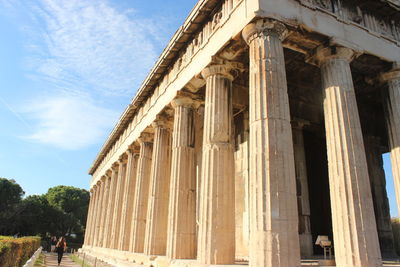 Low angle view of historical building