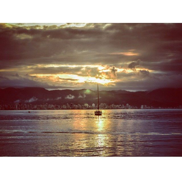 VIEW OF LAKE AT SUNSET