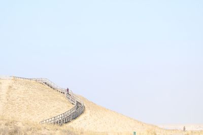 View of fort against clear sky